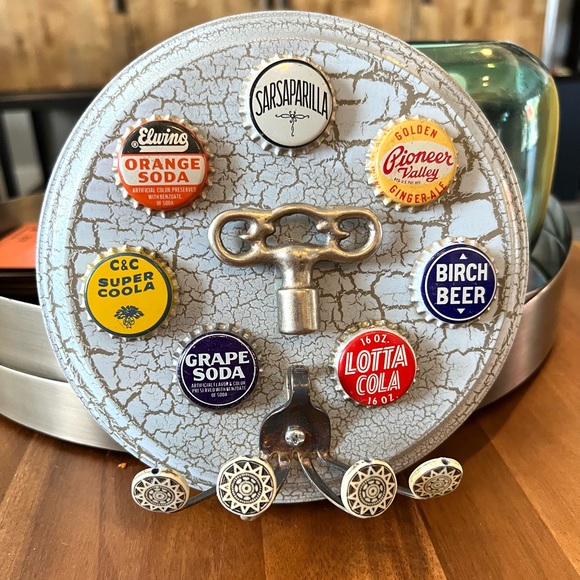 Bottle Cap Wall Art with Hooks - Picture 7 of 7